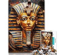 Jigsaw King Tuts Death Mask 1000 Piece Jigsaw Puzzles for Adults & Teens,Learning Educational Toy for Is Ideal As A Gift for The Whole Family (26x38cm)