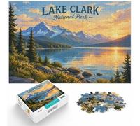 Jigsaw Lake Clark National Park 1000pcs (52x38cm) Adult Puzzle | For a useful gift beyond Christmas Day: Adult jigsaw puzzle with 1000 pieces; for family downtime during the festive period.