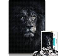 Jigsaw Lion Sin The Darkness Jigsaws Puzzles 1000 Pieces for Adults Gifts,Birthday Gift Idea for Adults, Family Game And Hobby 26x38cm