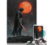 Jigsaw Lone Knight Puzzles for Adults Teens 1000 Pieces,Educational Games Home Decoration Artists Collection, Fine Art 50x75cm