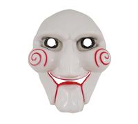 Jigsaw Mask - Halloween Horror Costume Accessory for Fancy Dress, Haunted Houses & Scary Parties - Adult Creepy Horror Movie Style Mask