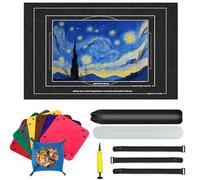 Jigsaw Mat, 3000/2000/1500/1000 Pieces Puzzle Mat, Comes with 8 Sorting Trays and 1 Storage Bag, Jigsaw Mat Roll for Indoor and Outdoor Storage, 125*90 cm