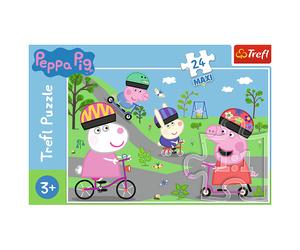Jigsaw Maxi Puzzle Peppa Pig's Active Day 24 Piece Puzzle Trefl 3 Years+