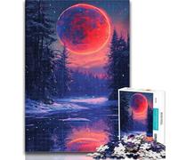 Jigsaw Neon Winter Nature Jigsaw Puzzles for Teenagers 1000 Piece,Educational Games Home Decoration Deal As Gifts for The Whole Family 26x38cm