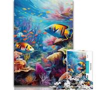 Jigsaw Ocean World Jigsaw Puzzles for Teenagers,with Fully Interlocking Randomly Shaped Pieces for And 14 Years Old 50x75cm