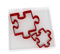 Jigsaw Piece Set of 2 Value Cookie/Fondant Cutters Pair 5CM + 8CM