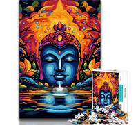 Jigsaw Psychedelic Buddha 1000 Pieces Jigsaw Puzzle for Adults& Teens,Educational Games Home Decoration Deal As Gifts for The Whole Family (50x75cm)