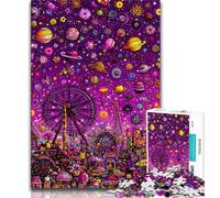 Jigsaw Psychedelic Oil Painting Jigsaw Puzzles for Teenagers 1000 Piece,Educational Games Home Decoration Deal As Gifts for The Whole Family (50x75cm)