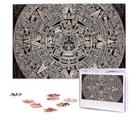 Jigsaw Puzzle 100 Pieces Personalized Wooden Picture from Photos Puzzles Custom Puzzle from Pictures Mayan Calendar End of The World Puzzles for Adults Family Birthday Christmas Valentine's Day Gifts