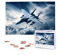 Jigsaw Puzzle 100 Pieces Personalized Wooden Picture from Photos Puzzles Custom Puzzle from Pictures Aircraft Fighter Jets Puzzles for Adults Family Birthday Christmas Valentine's Day Gifts