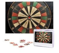 Jigsaw Puzzle 100 Pieces Personalized Wooden Picture from Photos Puzzles Custom Puzzle from Pictures Dart Board Puzzles for Adults Family Birthday Christmas Valentine's Day Gifts