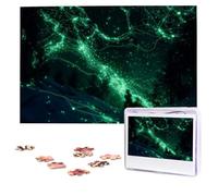 Jigsaw Puzzle 100 Pieces Personalized Wooden Picture from Photos Puzzles Custom Puzzle from Pictures Glow in The Dark Puzzles for Adults Family Birthday Christmas Valentine's Day Gifts