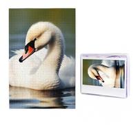 Jigsaw Puzzle 100 Pieces Personalized Wooden Picture from Photos Puzzles Custom Puzzle from Pictures Cute little swan Puzzles for Adults Family Birthday Christmas Valentine's Day Gifts