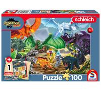 Jigsaw Puzzle 100 Schleich Eldrador Battle for the Super Crystal + Figure 113350