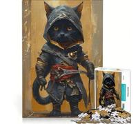 Jigsaw Puzzle 1000 Assassins Chibi Cat, Relaxing Games, Interesting Stress Reduction, Gifts for Friends And Family 38x26cm