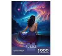 Jigsaw Puzzle 1000 Beautiful Space Girl Jigsaw for Adults Family Game Analysis And Logic Unique Gifts for Birthday And Christmas 52x38cm/1000pcs