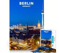 Jigsaw Puzzle 1000 Berlin City Neat Edge Decor Creative Skill Toy Easy Time Fun Christmas Fun Gift (38x26cm)