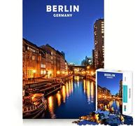 Jigsaw Puzzle 1000 Berlin City Neat Edge Decor Creative Skill Toy Easy Time Fun Christmas Fun Gift (38x52cm)