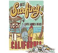 Jigsaw Puzzle 1000 Best Surfing in California Jigsaw Puzzles for Adults For Family Fun Difficult And Challenge Learning Educational Toys (38x26cm/1000pcs)
