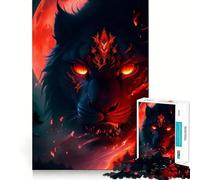Jigsaw Puzzle 1000 Blood Moon Beast Exact Cut Play, Logic Skill Play, Relax Time Game, Christmas Home Art (50x75cm)