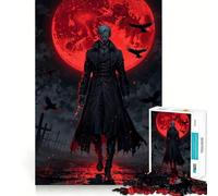 Jigsaw Puzzle 1000 Blood Moon Vampire Lord Exact Cut Play, Logic Skill Play, Relax Time Game, Christmas Home Art (38x26cm)