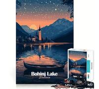 Jigsaw Puzzle 1000 Bohinj Lake Slovenia Accurate Joint Fun, Smart Brain Activity, Slow Time Fun, Birthday Game Gift (38x52cm)