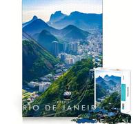Jigsaw Puzzle 1000 Brazil Rio De Janeiro Exact Cut Art Logic Thinking Play Calm Play Time Birthday Activity (38x52cm)