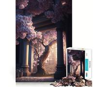 Jigsaw Puzzle 1000 Cherry Blossom Japan Art Exact Cut Art Logic Thinking Play Calm Play Time Birthday Activity (50x75cm)