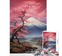 Jigsaw Puzzle 1000 Cherry Blossom Sky Jigsaw Puzzles for Adults For Family Fun Difficult And Challenge Learning Educational Toys (38x52cm)