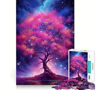 Jigsaw Puzzle 1000 Cherry Blossom Starlight Exact Cut Art Logic Thinking Play Calm Play Time Birthday Activity (50x75cm)