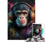 Jigsaw Puzzle 1000 Chimp Beats Addictive Toys to Cultivate Patience Practical Game Pattern Assembly Great Gifts And Toys (size 75x50cm)