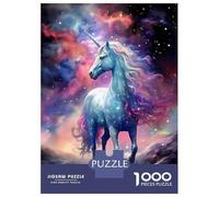 Jigsaw Puzzle 1000 Cosmic Fantasy Unicorn Jigsaw for Adults Family Game Analysis And Logic Unique Gifts for Birthday And Christmas 70x50cm/1000pcs