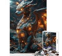Jigsaw Puzzle 1000 Cyberwood Dragon Guardian Toy Wall Decor Great Gift for Games Educational Game with Fully Interlocking Randomly Shaped Pieces Size 50x75cm