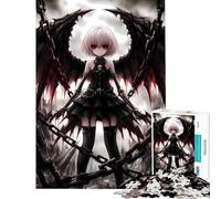 Jigsaw Puzzle 1000 Dark Angel Anime Girl Educational Games for Educational Game Challenge Toy Great Gifts And Toys Staycation Kill Time (Size 38x52cm)