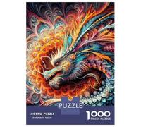 Jigsaw Puzzle 1000 Dragon of The Prism Realms Jigsaw for Adults Family Game Analysis And Logic Unique Gifts for Birthday And Christmas 38x26cm/1000pcs