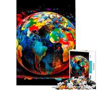 Jigsaw Puzzle 1000 Earth Fragile Tellus Puzzle for Adults Family Game Staycation Kill Time Unique Gifts for Birthday And Christmas (Size 38x52cm)