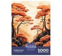Jigsaw Puzzle 1000 Forest in Autumn Nature Jigsaw for Adults Family Game Analysis And Logic Unique Gifts for Birthday And Christmas 52x38cm/1000pcs