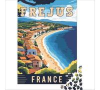 jigsaw puzzle 1000 Frejus in France | Stress Reliever Challenging To Complete gifts for friends and family 38x26cm
