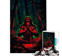 Jigsaw Puzzle 1000 Hanuman Meditation Brain Intelligence Challenge Addictive Toys Relaxing Games Perfect Decoration Secret Santa Gifts (Size 38x52cm)