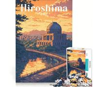 Jigsaw Puzzle 1000 Hiroshima Peace Memorial, Toy Wall Decor, Difficult Challenge, Unique Gifts for Birthday And Christmas 38x26cm
