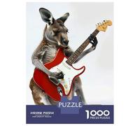Jigsaw Puzzle 1000 Kangaroo Guitar Jigsaw for Adults Family Game Analysis And Logic Unique Gifts for Birthday And Christmas 70x50cm/1000pcs