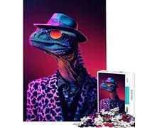 Jigsaw Puzzle 1000 Leopard Pattern Dino Educational Games for Educational Game Challenge Toy Great Gifts And Toys Staycation Kill Time (Size 50x75cm)