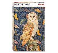 Piatnik Owl Jigsaw Puzzle - 1000 Piece Puzzle Featuring Barn Owl Artwork by Celia Lewis - Challenging Jigsaw for Bird & Wildlife Lovers