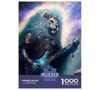 Jigsaw Puzzle 1000 Lion Rockstar Adult Jigsaw Puzzle Brain Teaser Game Precision Cutting Unique Gifts for Birthday And Christmas 70x50cm/1000pcs