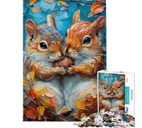Jigsaw Puzzle 1000 Love of Squirrels Jigsaw Puzzles for Adults For Family Fun Difficult And Challenge Learning Educational Toys (Size 38x26cm)