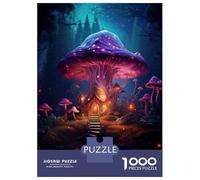 Jigsaw Puzzle 1000 Magic Mushroom House Jigsaw for Adults Family Game Analysis And Logic Unique Gifts for Birthday And Christmas 70x50cm/1000pcs