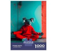 Jigsaw Puzzle 1000 Meditating Koala Jigsaw for Adults Family Game Analysis And Logic Unique Gifts for Birthday And Christmas 52x38cm/1000pcs