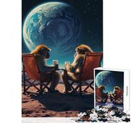 Jigsaw Puzzle 1000 Monkeys on A Distant Planet Jigsaw Puzzles for Adults For Family Fun Difficult And Challenge Learning Educational Toys (38x52cm)