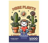 Jigsaw Puzzle 1000 More Plants, Less Problems Jigsaw for Adults Family Game Analysis And Logic Unique Gifts for Birthday And Christmas 52x38cm/1000pcs