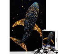 Jigsaw Puzzle 1000 Mosaic Whale in Space Jigsaw Puzzles for Adults For Family Fun Difficult And Challenge Learning Educational Toys (38x52cm)
